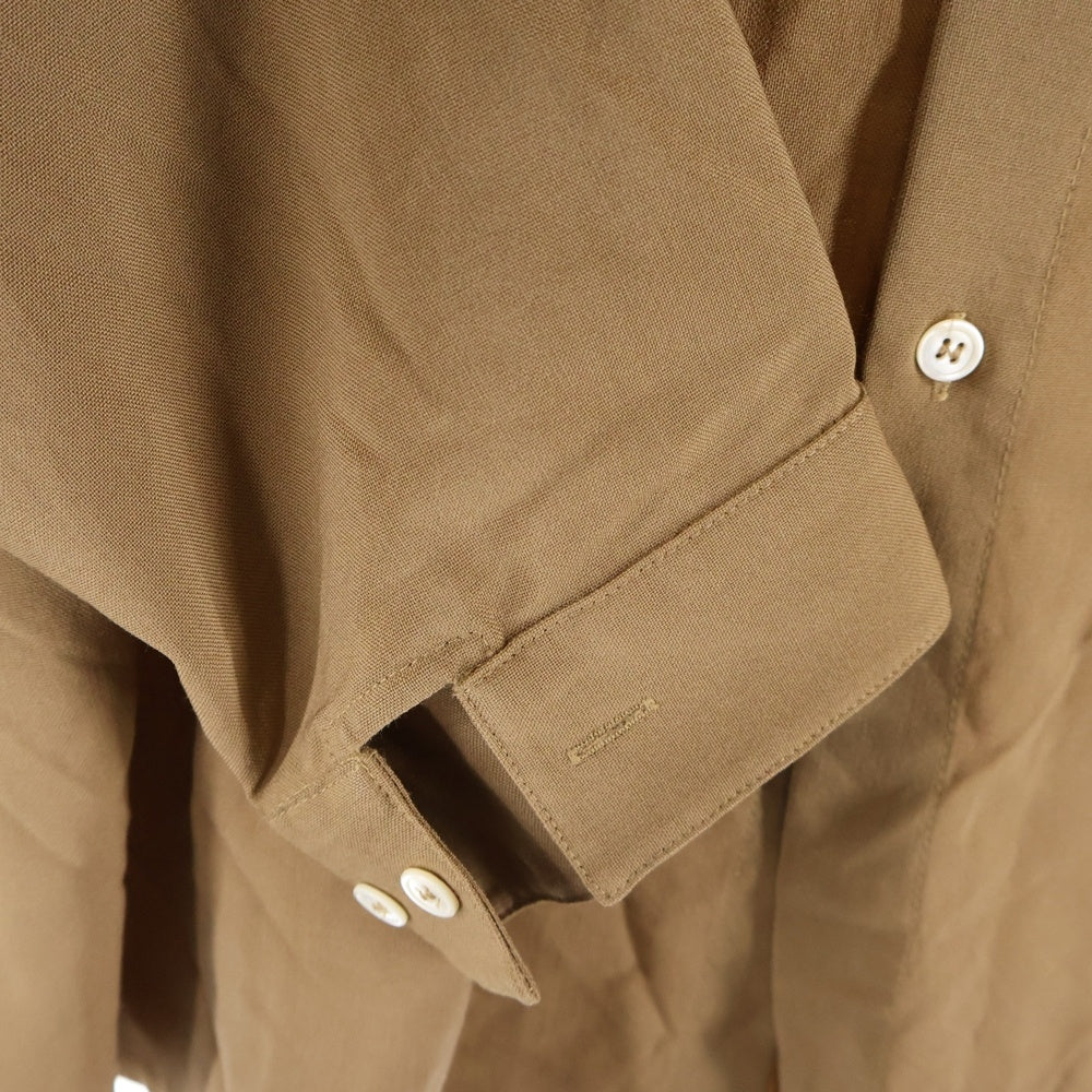 MARNI(マルニ) Wool Tropical Shirt ウールトロピカル 長袖シャツ ブラウン CUMU0061A1 TW839