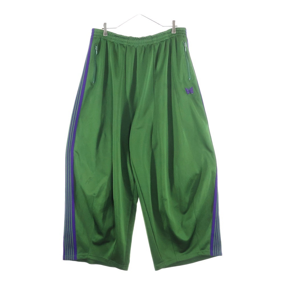 Needles(ニードルス) TRACK PANT POLY SMOOTH ワイドトラックパンツ グリーン NS250