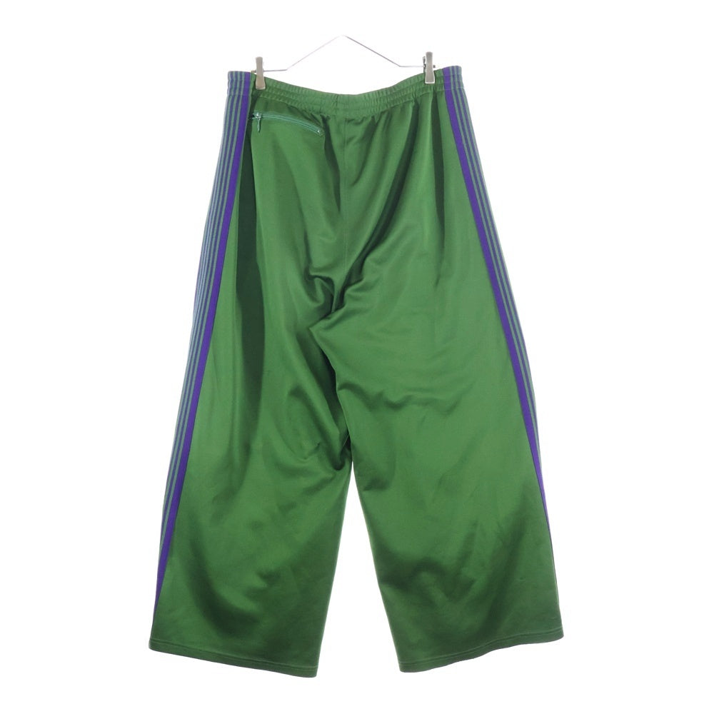 Needles(ニードルス) TRACK PANT POLY SMOOTH ワイドトラックパンツ グリーン NS250