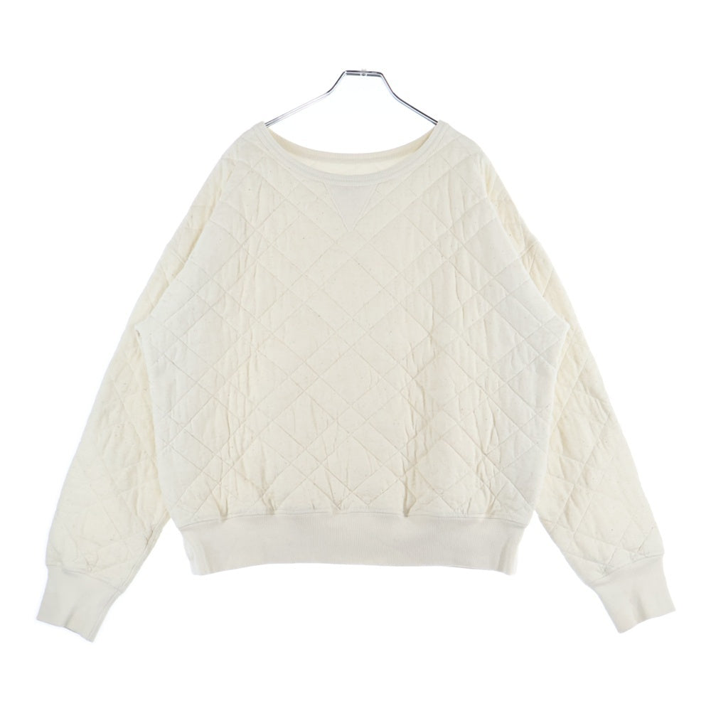 Maison Martin Margiela(メゾンマルタンマルジェラ) 22AW オーバーサイズ キルティングプルオーバースウェットトレーナー ベージュ S50GU0196