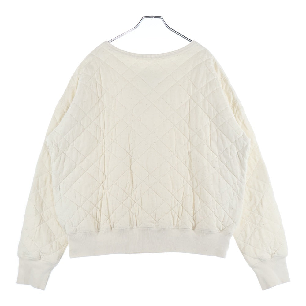 Maison Martin Margiela(メゾンマルタンマルジェラ) 22AW オーバーサイズ キルティングプルオーバースウェットトレーナー ベージュ S50GU0196