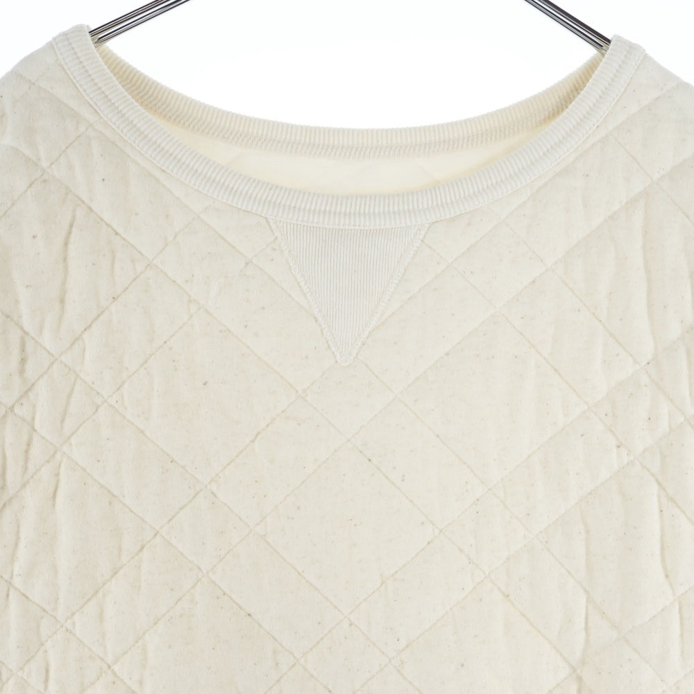 Maison Martin Margiela(メゾンマルタンマルジェラ) 22AW オーバーサイズ キルティングプルオーバースウェットトレーナー ベージュ S50GU0196