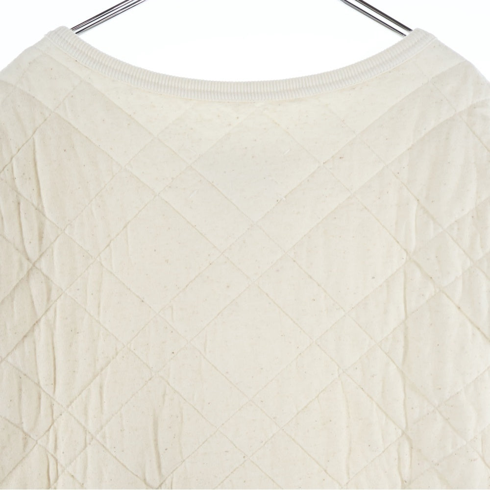 Maison Martin Margiela(メゾンマルタンマルジェラ) 22AW オーバーサイズ キルティングプルオーバースウェットトレーナー ベージュ S50GU0196