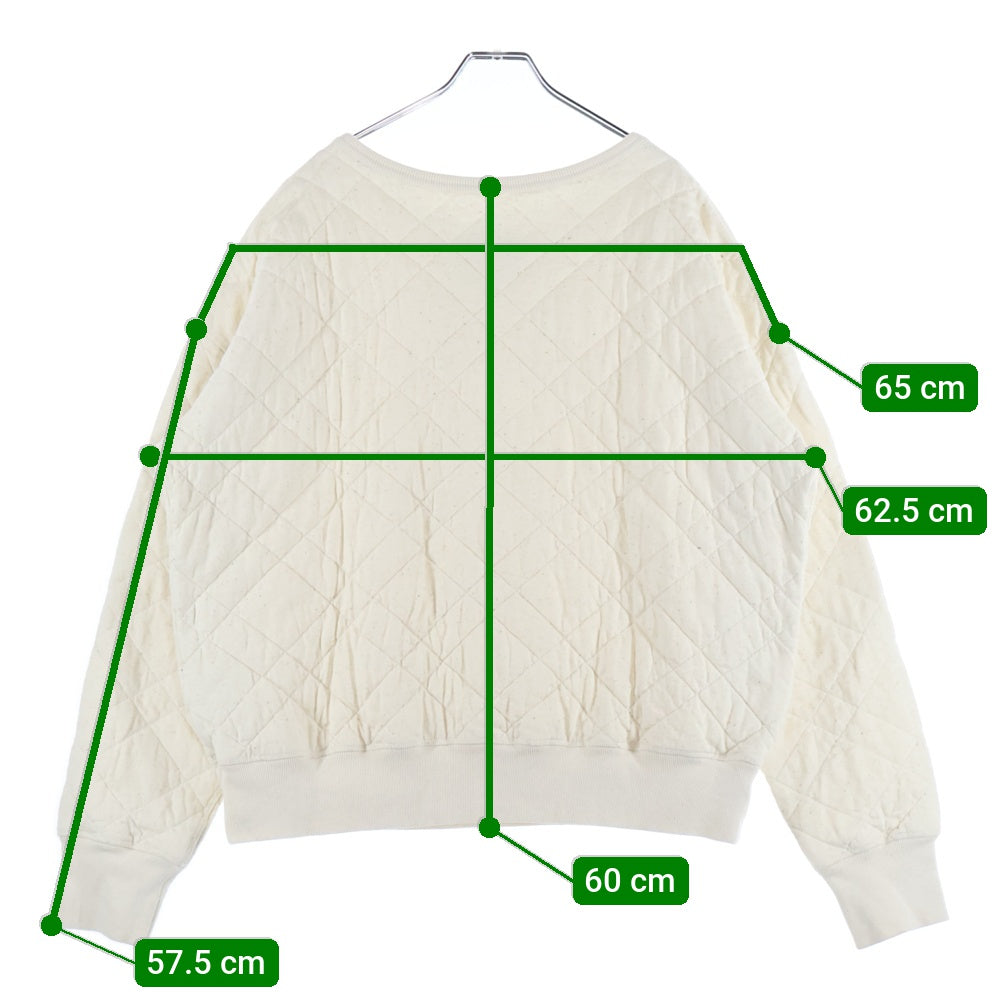 Maison Martin Margiela(メゾンマルタンマルジェラ) 22AW オーバーサイズ キルティングプルオーバースウェットトレーナー ベージュ S50GU0196