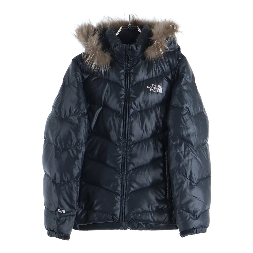 THE NORTH FACE(ザノースフェイス) 600フィル ダウンジャケット ファーフーディ ブラック レディース NFD00990