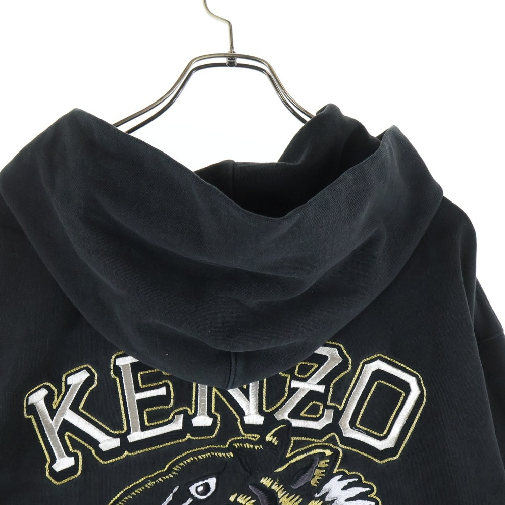 KENZO(ケンゾー) バックタイガーロゴ プルオーバーパーカー フーディ ブラック FD65SW1254MF
