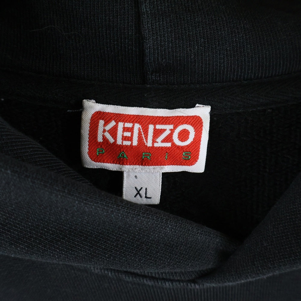 KENZO(ケンゾー) バックタイガーロゴ プルオーバーパーカー フーディ ブラック FD65SW1254MF