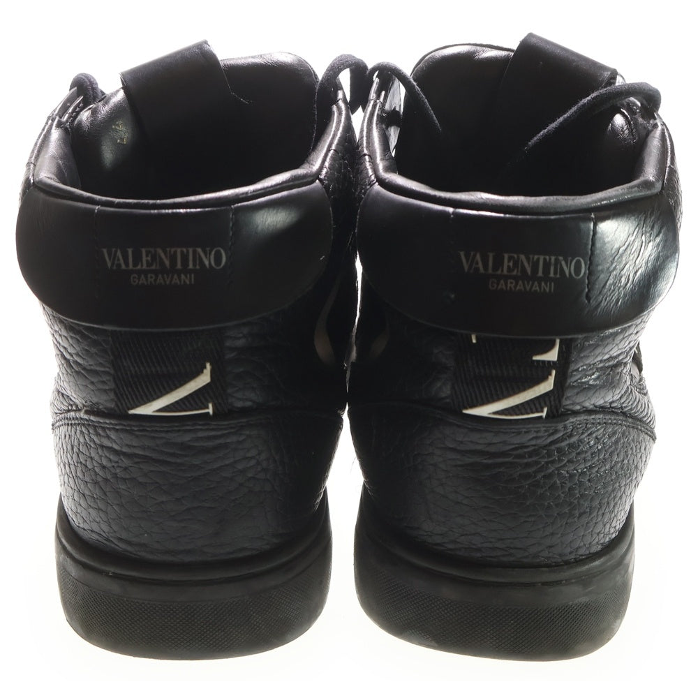 VALENTINO GARAVANI(ヴァレンチノガラヴァーニ) VLTN Allover Print TVE03Y2 ブランドロゴ ハイカットスニーカー ブラック