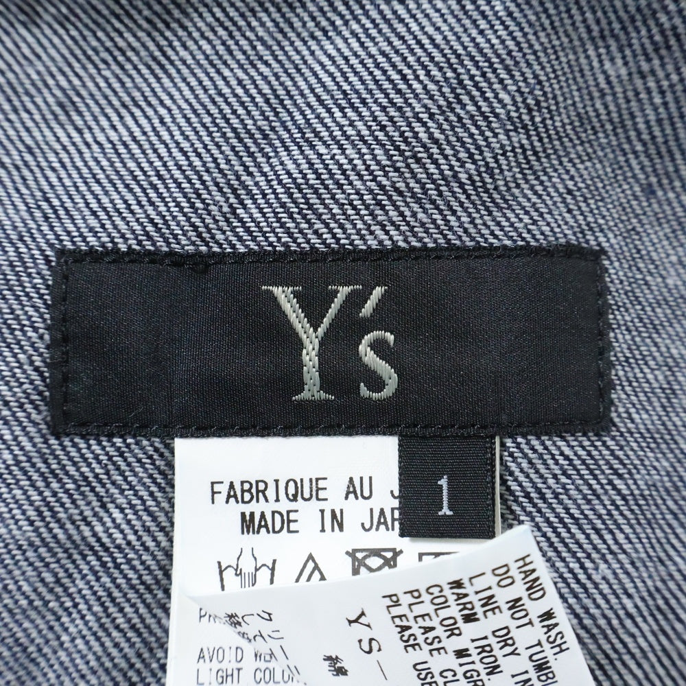 Y's(ワイズ) 24SS Side Plush Design Denim Pants YS-P11-009 サイドフラシデザイン デニムパンツ ジーンズ インディゴ レディース