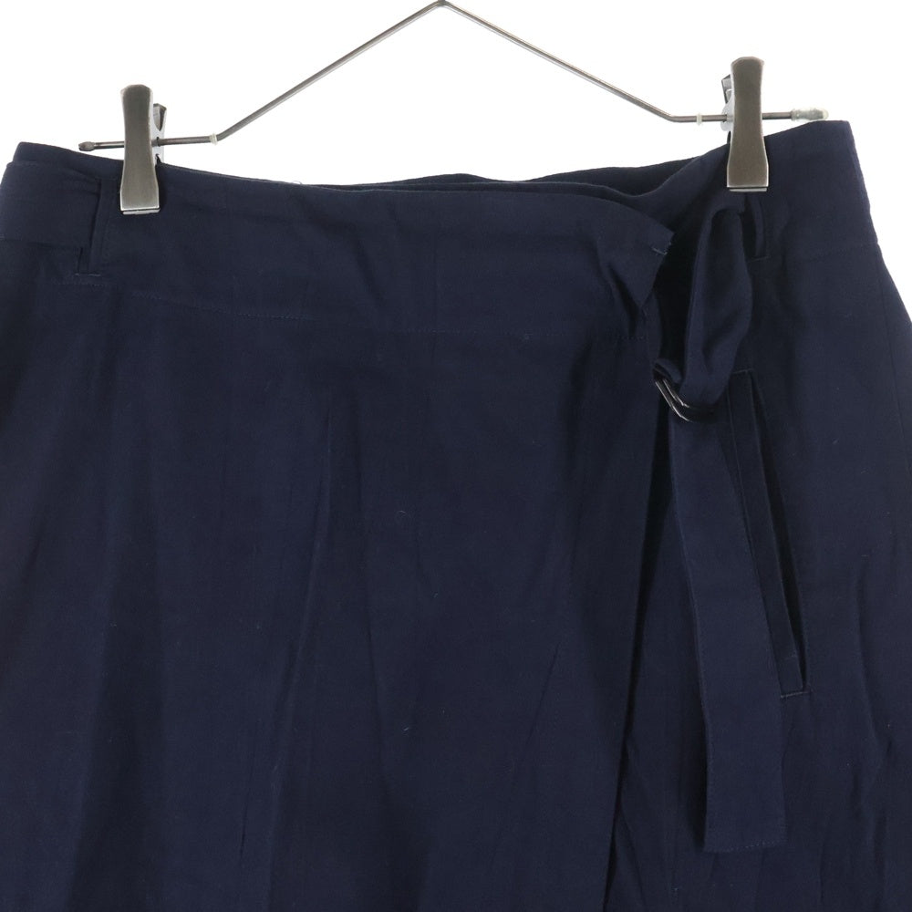 Y's(ワイズ) Medium-length Skirt YR-S06-012 ミディアム丈 ベルト付きスカート ネイビー レディース
