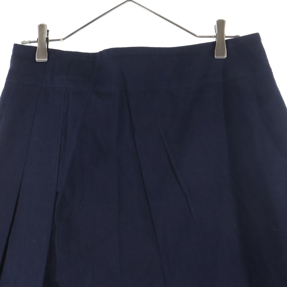 Y's(ワイズ) Medium-length Skirt YR-S06-012 ミディアム丈 ベルト付きスカート ネイビー レディース