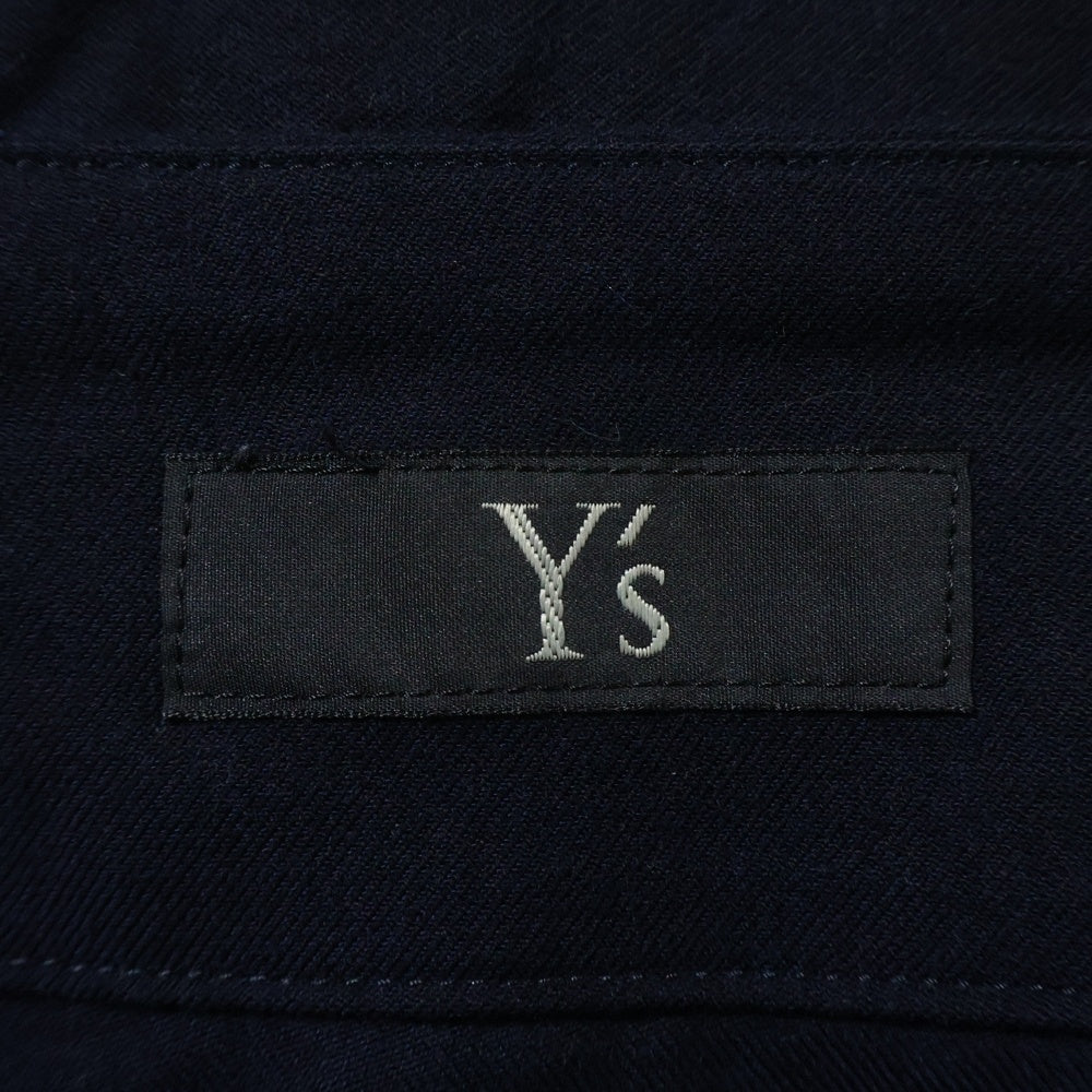 Y's(ワイズ) Medium-length Skirt YR-S06-012 ミディアム丈 ベルト付きスカート ネイビー レディース