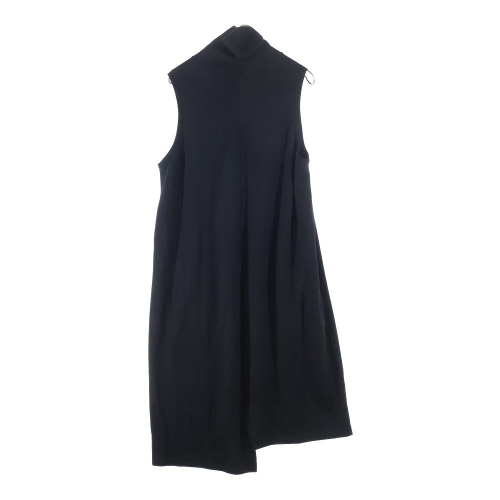 Y's(ワイズ) Sleeveless Wool Knit Dress YX-T10-163 ノースリーブ ウール ハイネック ニットワンピース ブラック レディース
