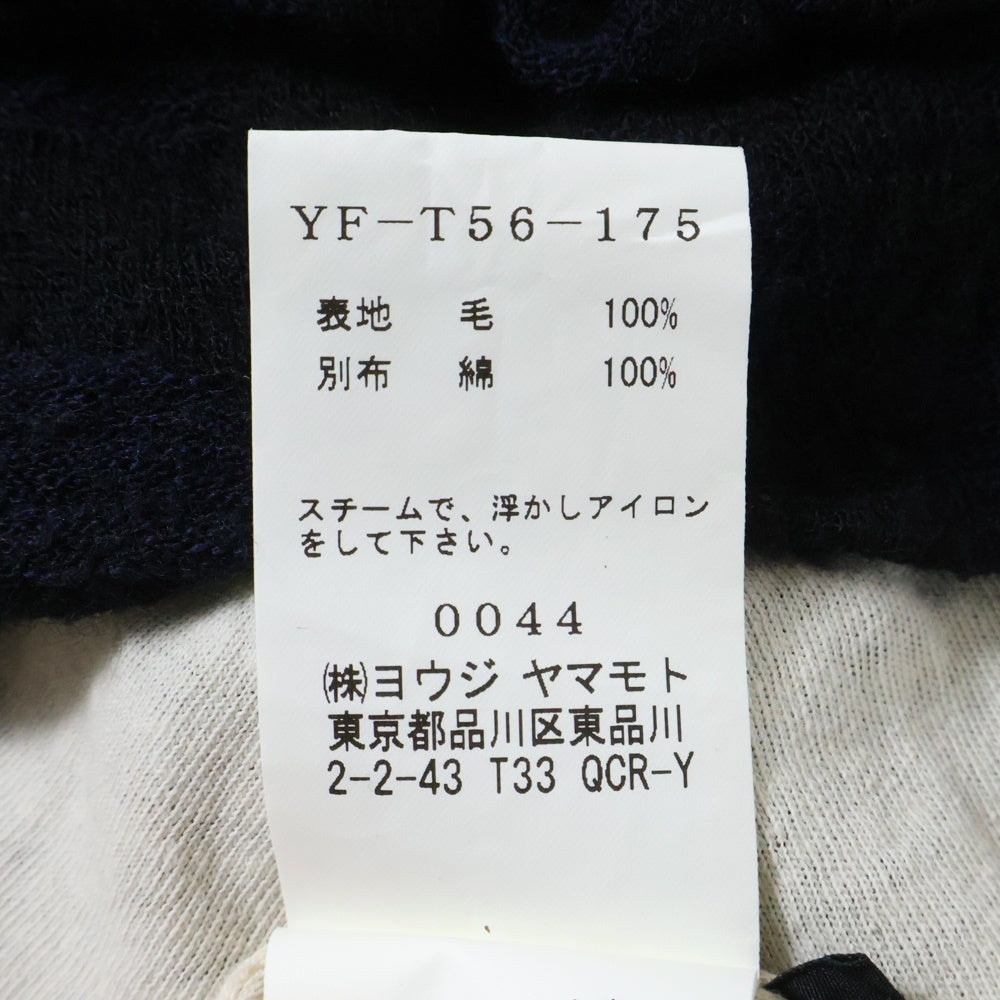 Y's(ワイズ) Dot Pattern High Neck Short Sleeve Knit YF-T56-175 ドット柄 ハイネック半袖ニットTシャツカットソー ネイビー レディース