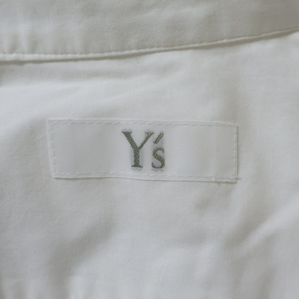Y's(ワイズ) Tape Line Layered Long Shirt YY-B04-001 テープラインレイヤードロングシャツ ホワイト レディース