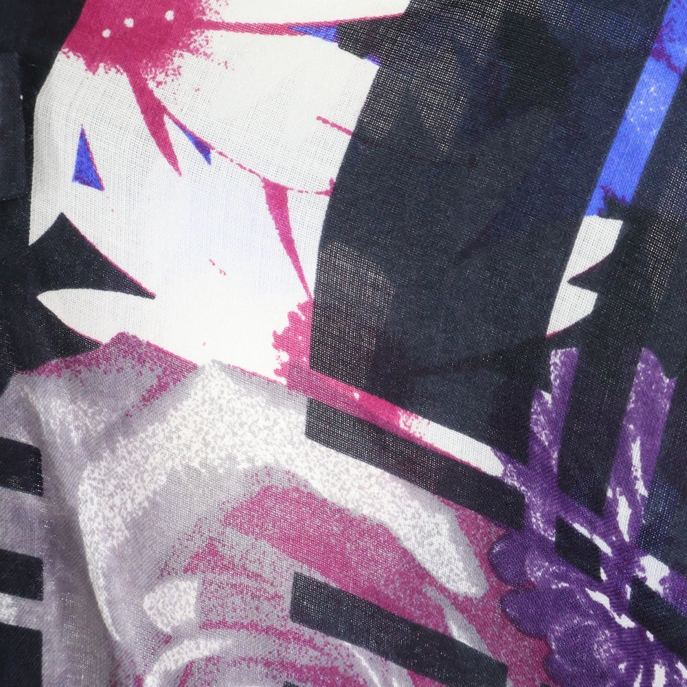 Y's(ワイズ) Flower Print Dress YF-B06-120 フラワープリント ノースリーブ ワンピース ネイビー レディース