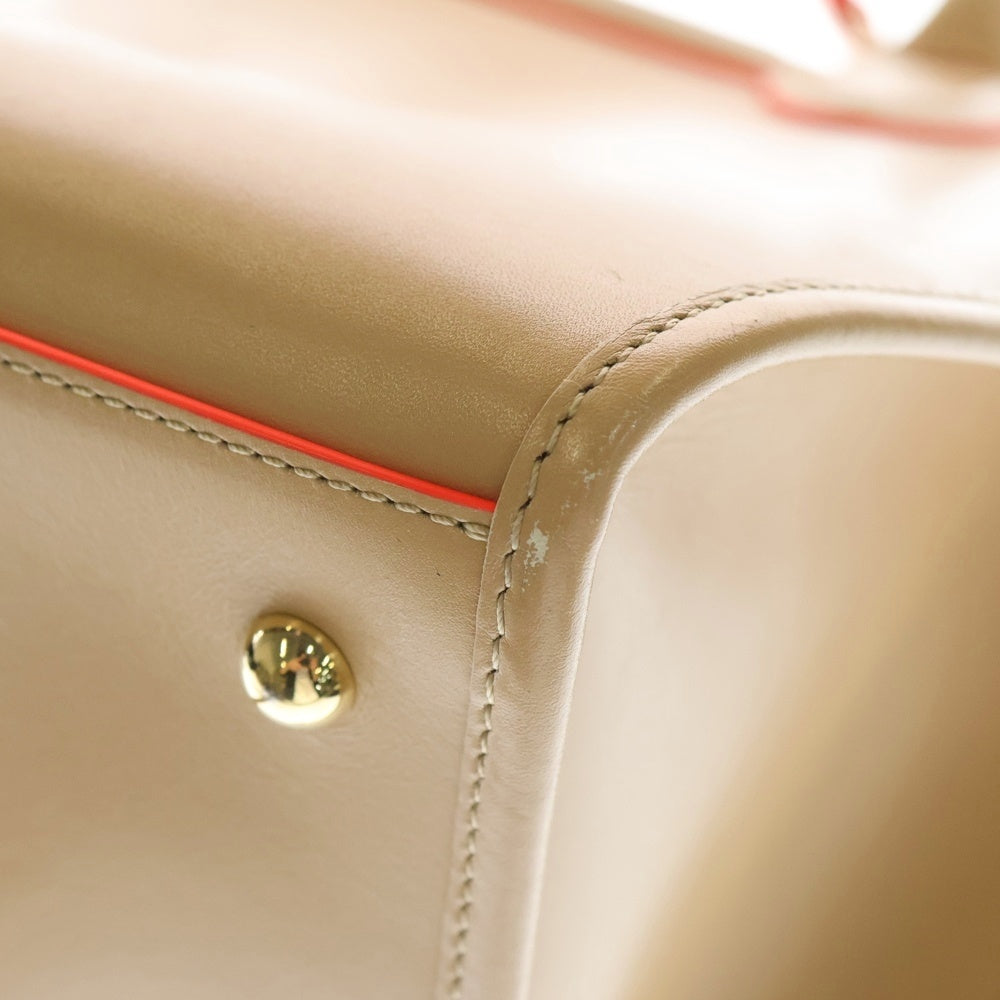 LONGCHAMP(ロンシャン) Le Piage Heritage Neon Leather Satchel エリタージュ レザーハンドバッグ ショルダーバッグ ベージュ