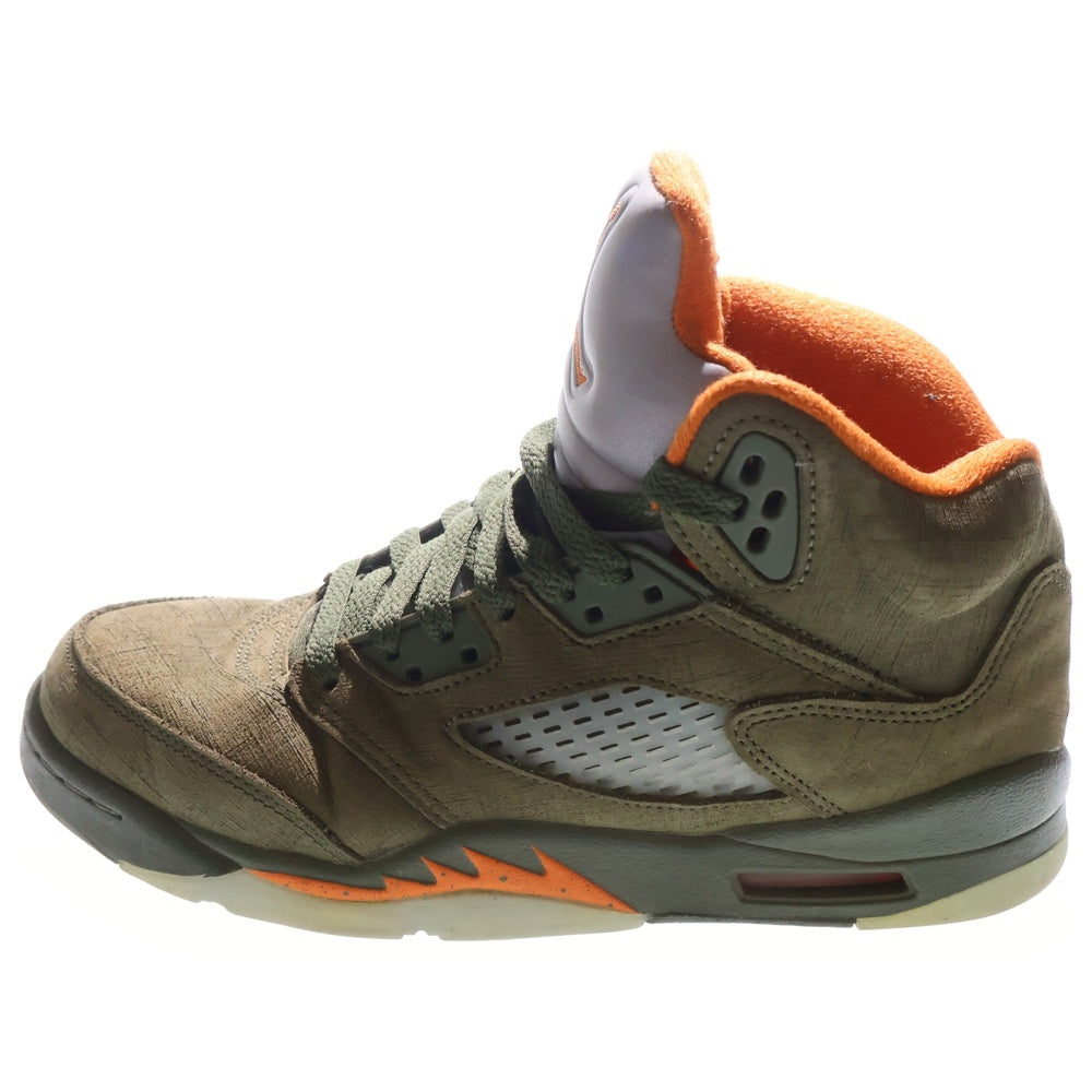 NIKE(ナイキ) AIR JORDAN 5 RETRO GS OLIVE 440888-308 エアジョーダン5 レトロ ハイカットスニーカー オリーブ レディース US6Y 24cm