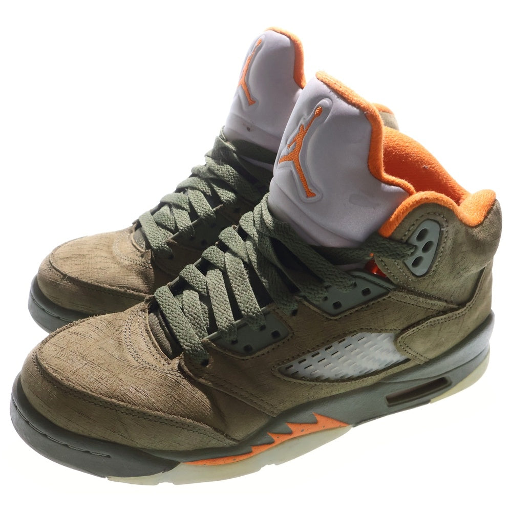 NIKE(ナイキ) AIR JORDAN 5 RETRO GS OLIVE 440888-308 エアジョーダン5 レトロ ハイカットスニーカー オリーブ レディース US6Y 24cm