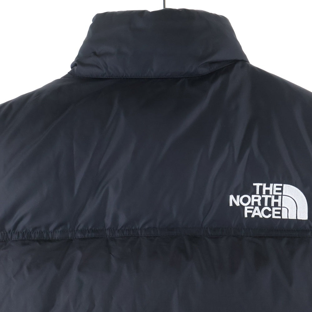 THE NORTH FACE(ザノースフェイス) RETRO NUPTSE VEST NF0A3XEP フロントワンポイントロゴ刺繍 ジップアップダウンベスト ブラック