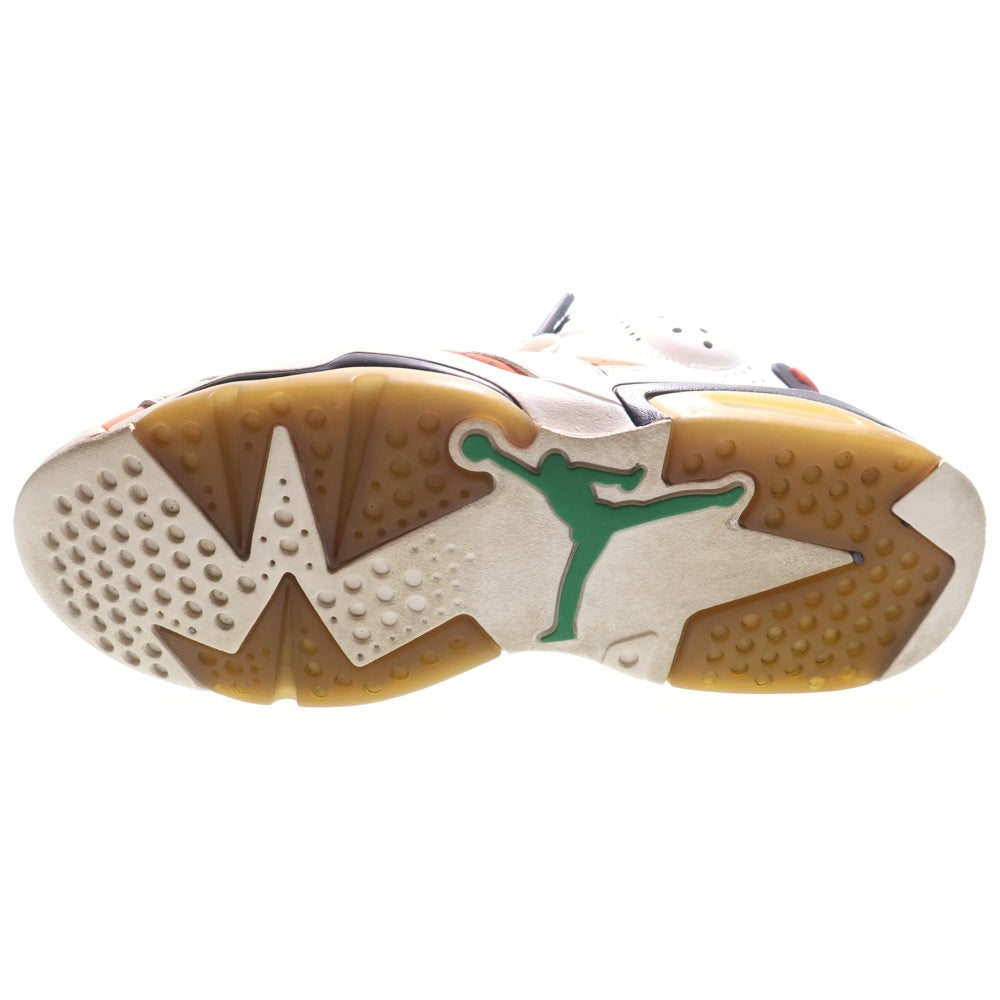 NIKE(ナイキ) 【観賞用】AIR JORDAN 6 RETRO TINKER 384664-104 エアジョーダン6 レトロ ティンカー ハイカットスニーカー ホワイト/オレンジ US8.5/26.5cm