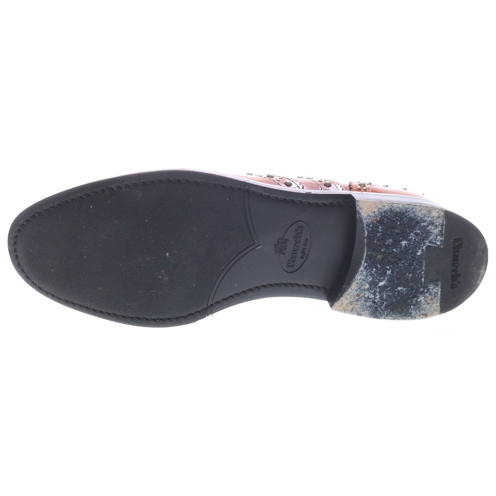 Church's(チャーチ) BURWOOD MET TABAC ポリッシュドバインダー オックスフォードブローグ スタッズ ブラウン DE002 レディース