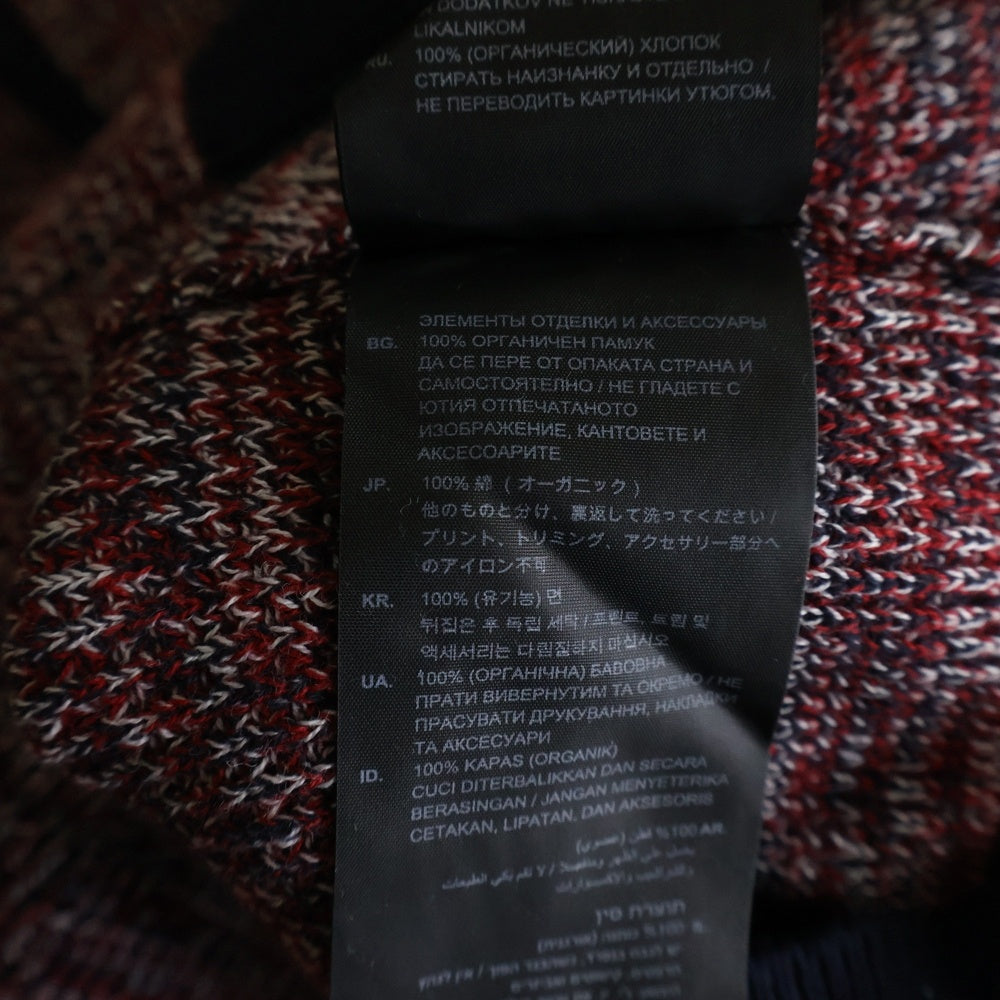 G-STAR RAW(ジースターロウ) Suzaki Stripe Zip Through Knit フルジップ オーガニックコットン セーター レッド系 D12747-B155-A266