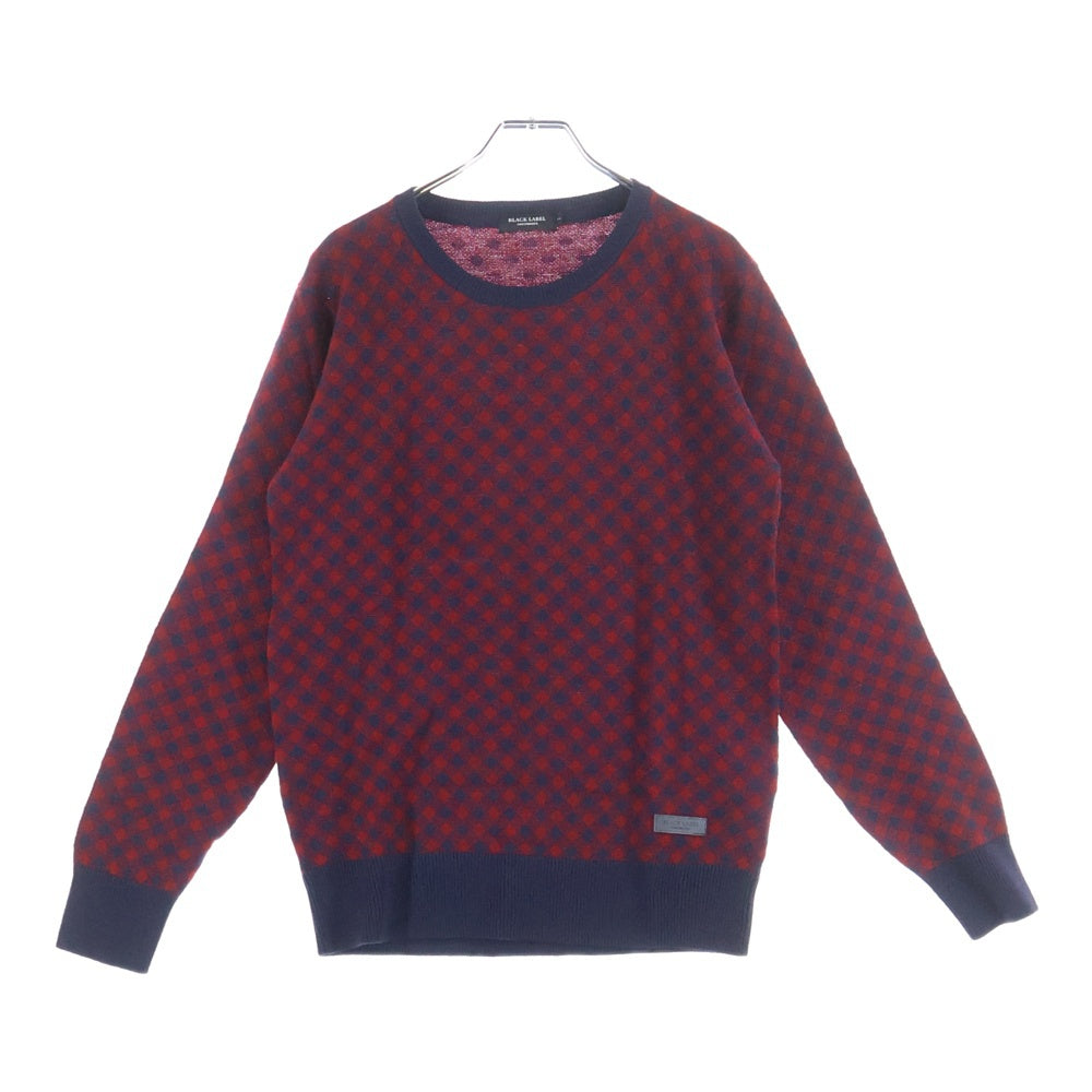 BLACK LABEL CRESTBRIDGE(ブラックレーベルクレストブリッジ) ニット チェック柄 ネイビー/レッド 51N13-212-182