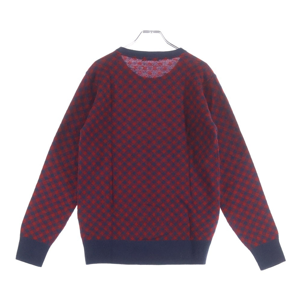 BLACK LABEL CRESTBRIDGE(ブラックレーベルクレストブリッジ) ニット チェック柄 ネイビー/レッド 51N13-212-182