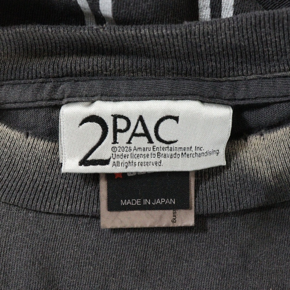 SAINT MICHAEL(セントマイケル) 25SS 2PAC 2PC SS TEE 2パック プリントクルーネック半袖Tシャツ グレー SM-HR8-0000-C14