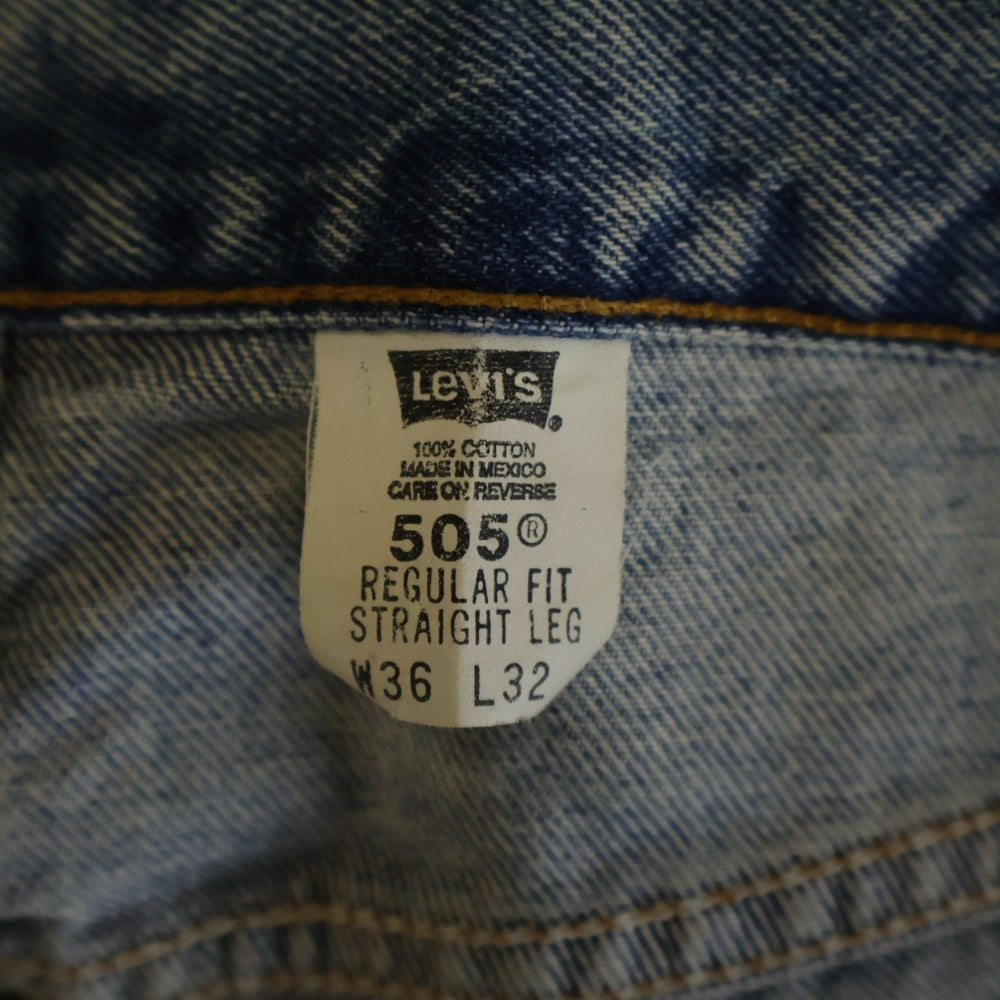 Levi's(リーバイス) 80s VINTAGE 505 ボタン裏686 スモールE ストレートデニムパンツ インディゴ