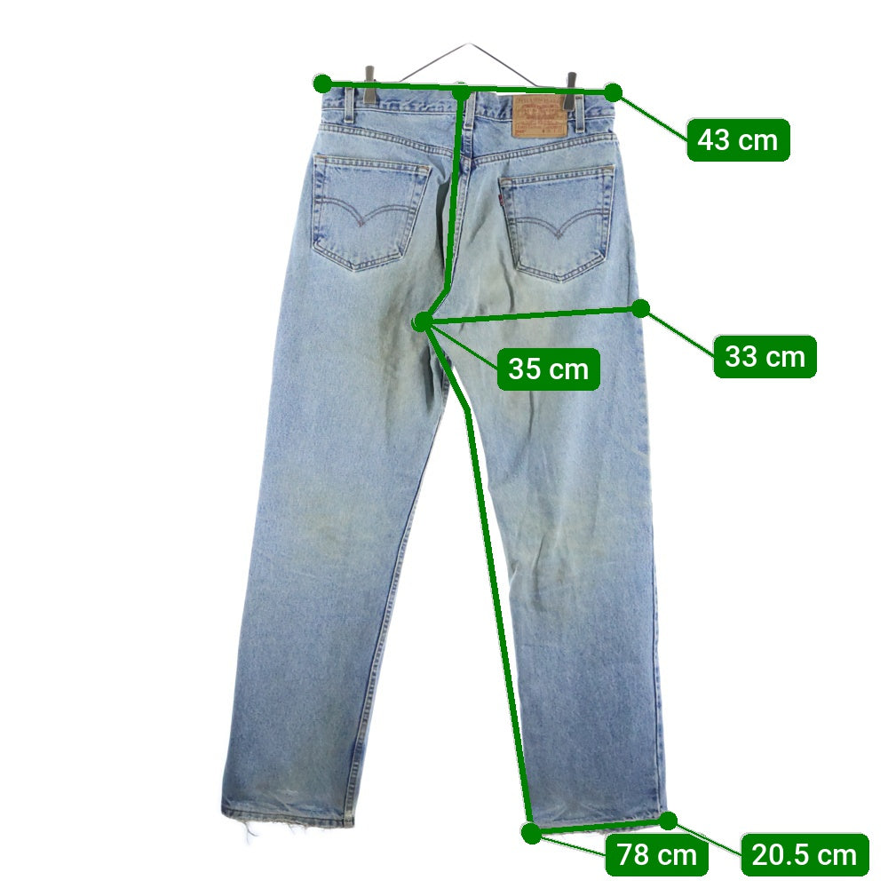 Levi's(リーバイス) 80s VINTAGE 505 ボタン裏686 スモールE ストレートデニムパンツ インディゴ