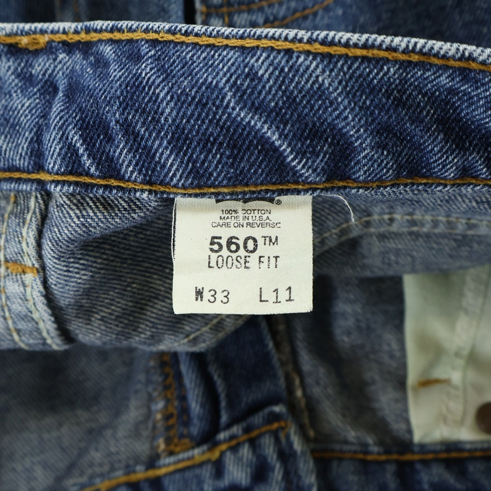Levi's(リーバイス) 90S 560 LOOSE FIT 764E/36560-1710 ボタン裏575 スモールE デニムショーツ ジーンズ ハーフパンツ インディゴ
