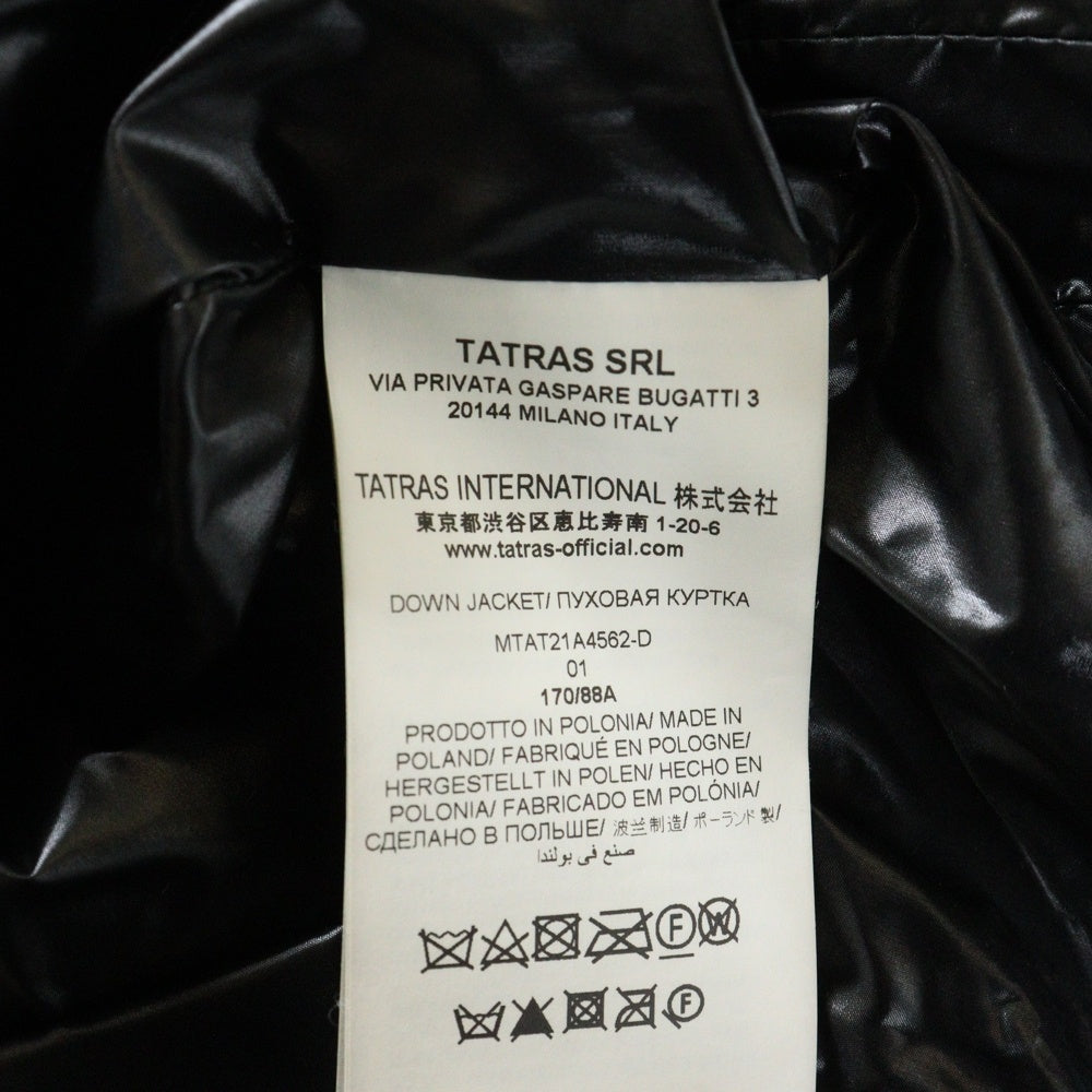 TATRAS(タトラス) 21AW BELBO ベルボ シャイニー ナイロン ダウン ジャケット フーディ ブラック MTAT21A4562-D