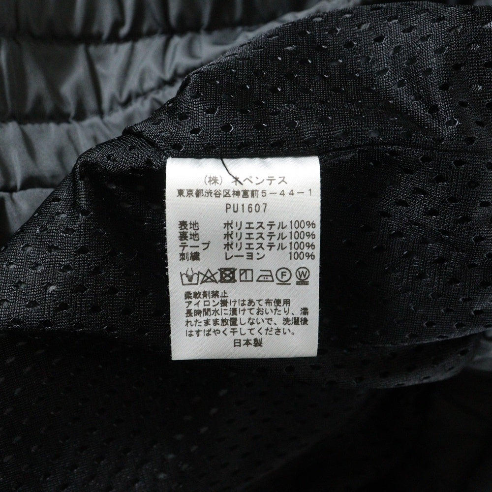 Needles(ニードルス) BERVER別注 Nylon Track Jacket PU1607 フロントワンポイントロゴ刺繍 ナイロントラックジャケット グレー