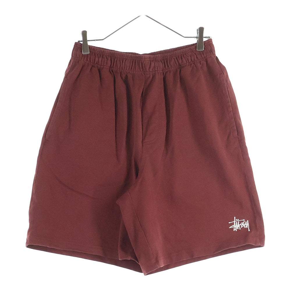 STUSSY(ステューシー) 25ss JERSEY SHORT フロント ジャージー スウェット ショーツ ハーフパンツ ボルドー 112334