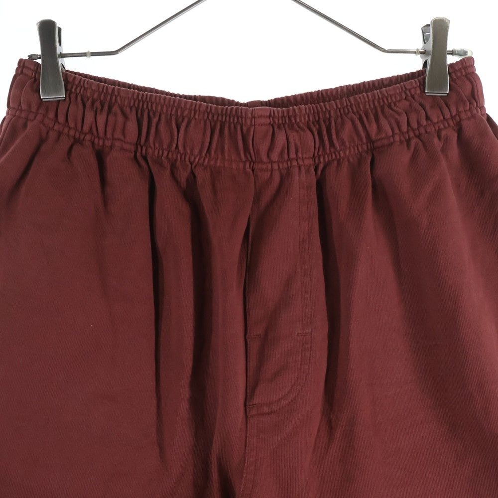 STUSSY(ステューシー) 25ss JERSEY SHORT フロント ジャージー スウェット ショーツ ハーフパンツ ボルドー 112334