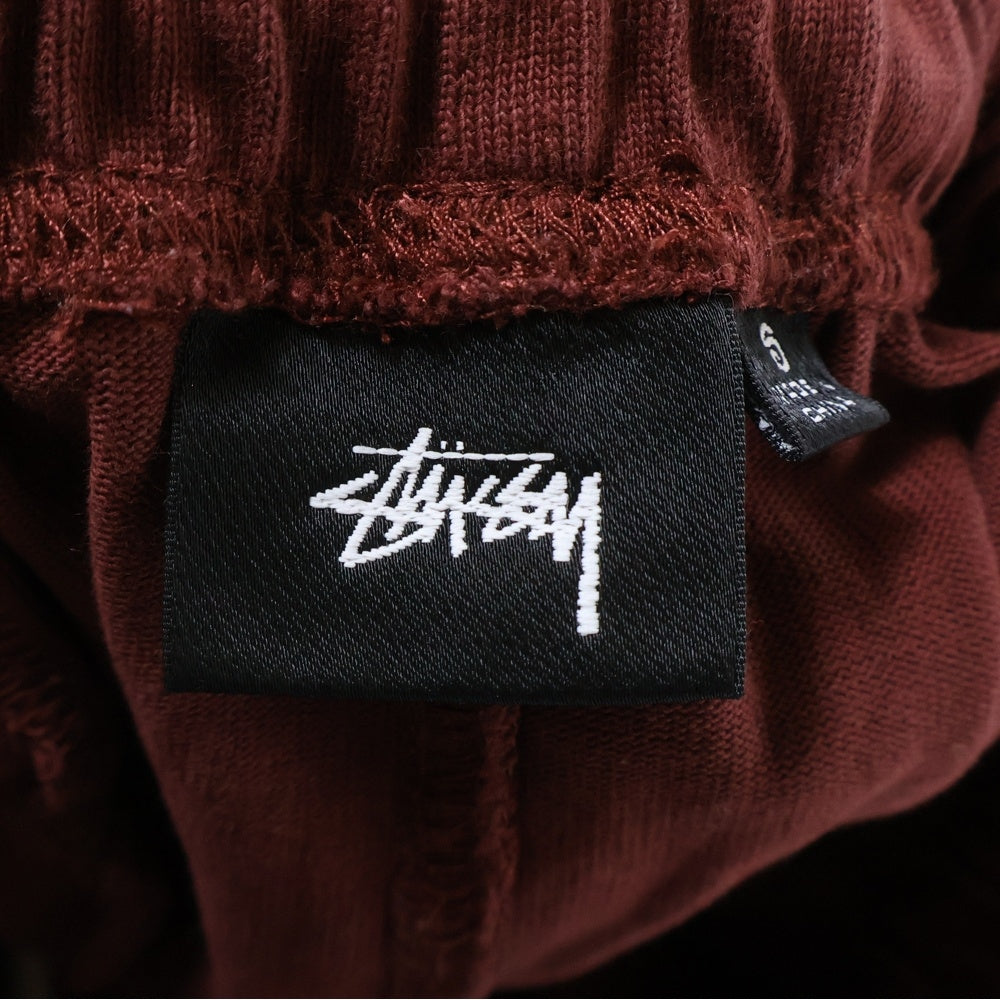 STUSSY(ステューシー) 25ss JERSEY SHORT フロント ジャージー スウェット ショーツ ハーフパンツ ボルドー 112334