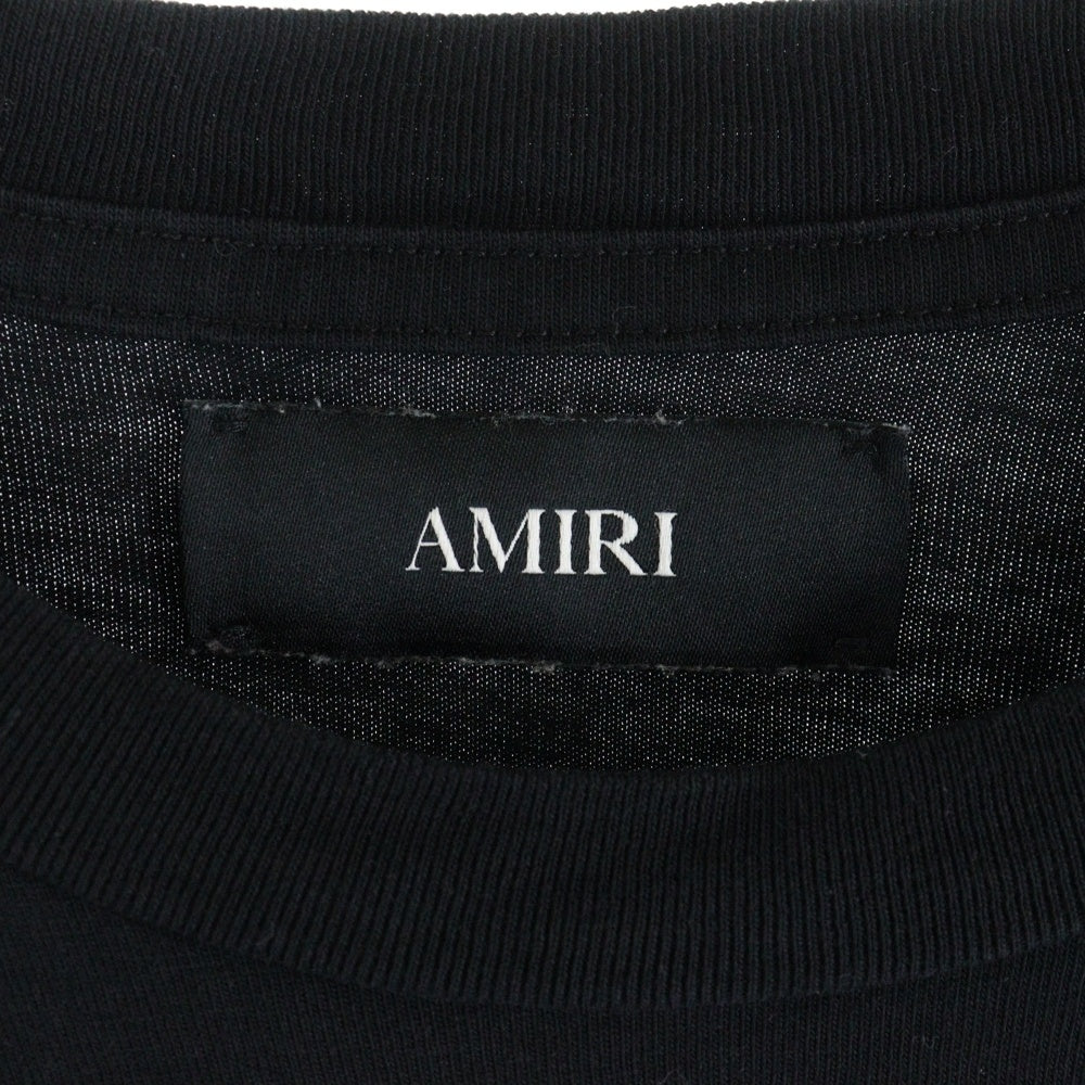 AMIRI(アミリ) Back Logo L/S TEE AMJYTE1276 バックロゴプリント クルーネック長袖Tシャツカットソー ロンT ブラック