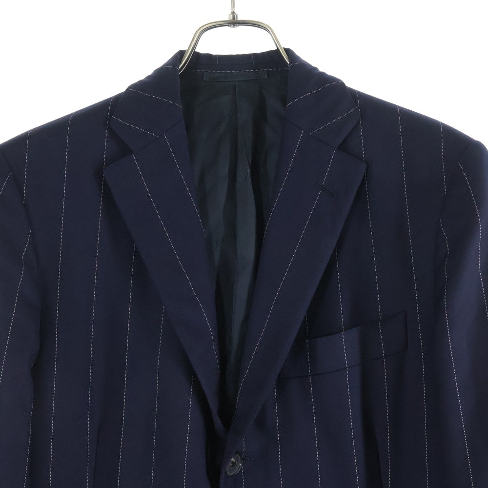 BELVEST(ベルベスト) Stripe Tailored Jacket A535 ストライプ テーラードジャケット ネイビー
