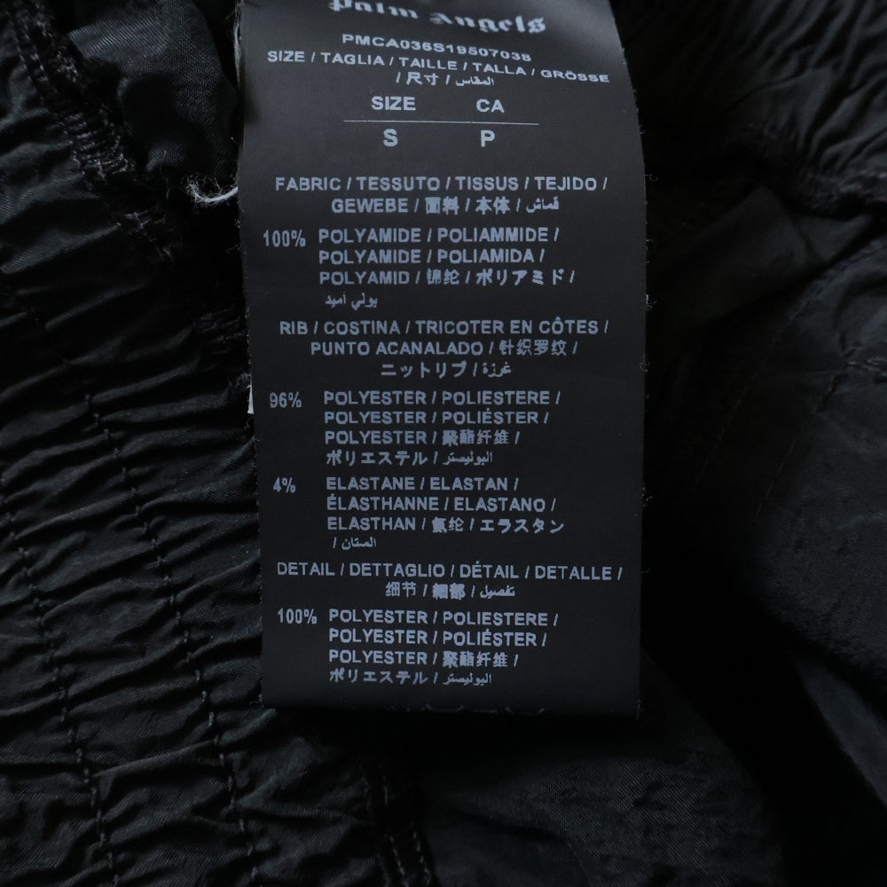 Palm Angels(パームエンジェルス) 19SS Logo Track Pants PMCA036S19507038 フロントロゴ トラックナイロンパンツ ブラック