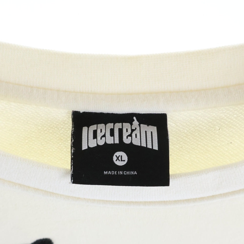 ICE CREAM(アイスクリーム) CUNNINGHAM CREW NECK SWEATSHIRT 491-7307 カニングハム クルーネックスウェットトレーナー ホワイト