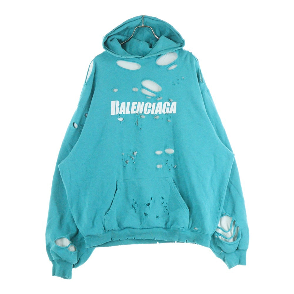 BALENCIAGA(バレンシアガ) 21SS Caps Destroyed Hoodie キャップス
