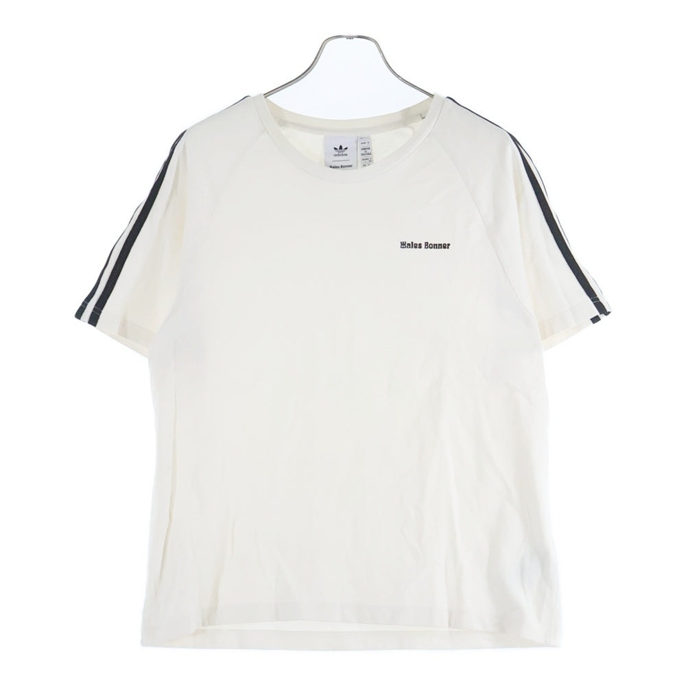 adidas(アディダス) ×Wales Bonner Wb S S Tee IT9788 フロントロゴ刺繍 クルーネック半袖Tシャツカットソー ホワイト