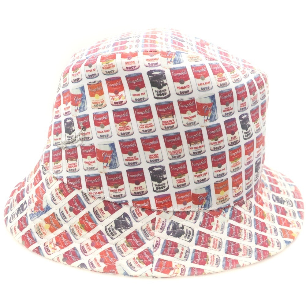 CA4LA(カシラ) Campbell Soup Hat キャンベルスープ バケットハット 帽子 ホワイト/レッド