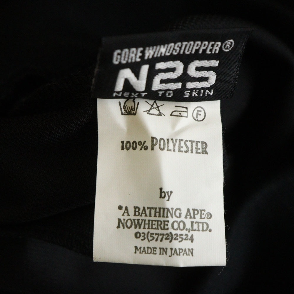 A BATHING APE(アベイシングエイプ) 90S BAPESTA TRACK JACKET ベイプスタ アームロゴ トラックジャケット ブラック