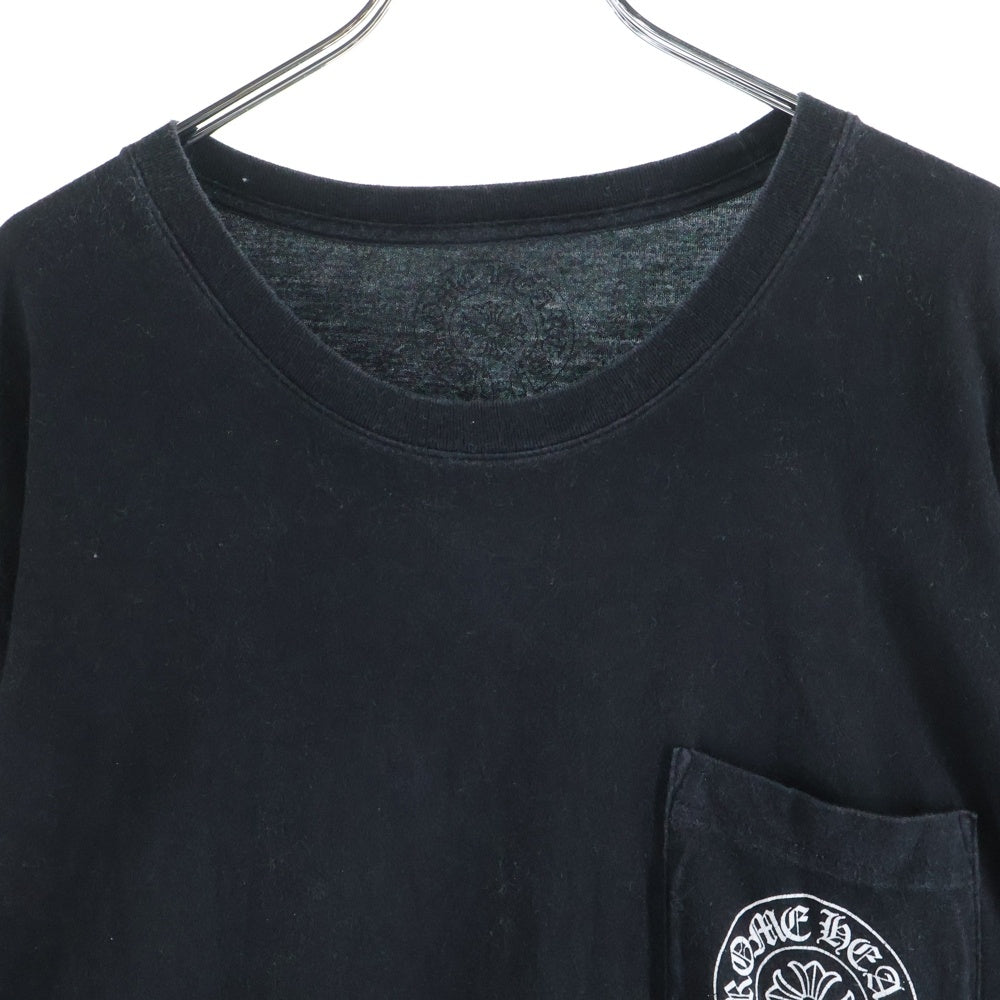 CHROME HEARTS(クロムハーツ) Multi Color Horseshoe L/S T-shirt マルチカラー ホースシュー クルーネック長袖Tシャツカットソー ブラック