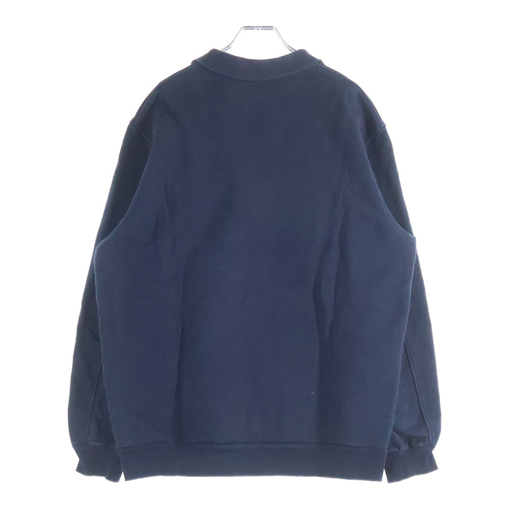 FRED PERRY(フレッドペリー) フットボールカラー トレーナー フロントワンポイントロゴ刺繍 ネイビー