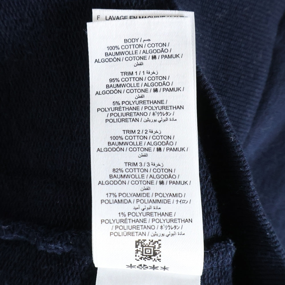 FRED PERRY(フレッドペリー) フットボールカラー トレーナー フロントワンポイントロゴ刺繍 ネイビー