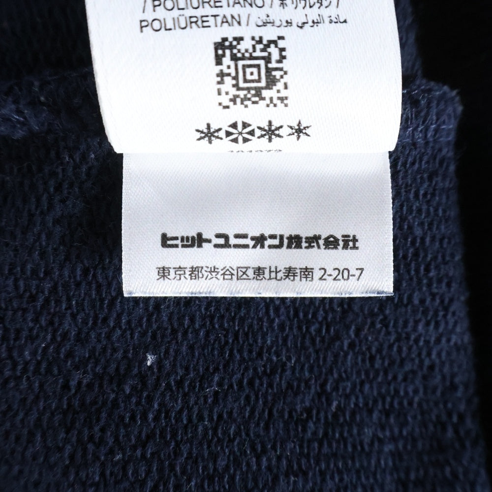 FRED PERRY(フレッドペリー) フットボールカラー トレーナー フロントワンポイントロゴ刺繍 ネイビー